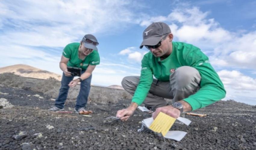Astronauts carry out training in Lanzarote